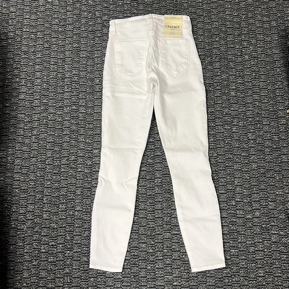 L’Agence white Margot high waist stretch skinny ankle jeans - Picture 5 of 5